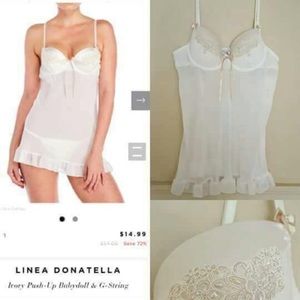Línea Donatella ivory push up baby doll